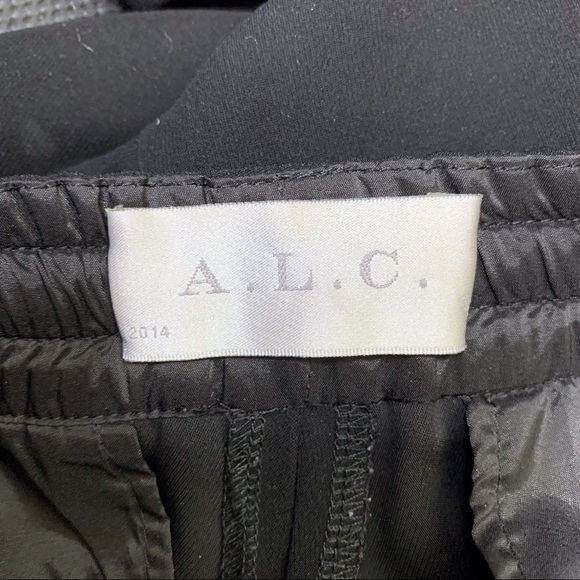 A.L.C. Tuxedo Stripe PULL ON CREPE TRACK PANTS - Picture 7 of 8